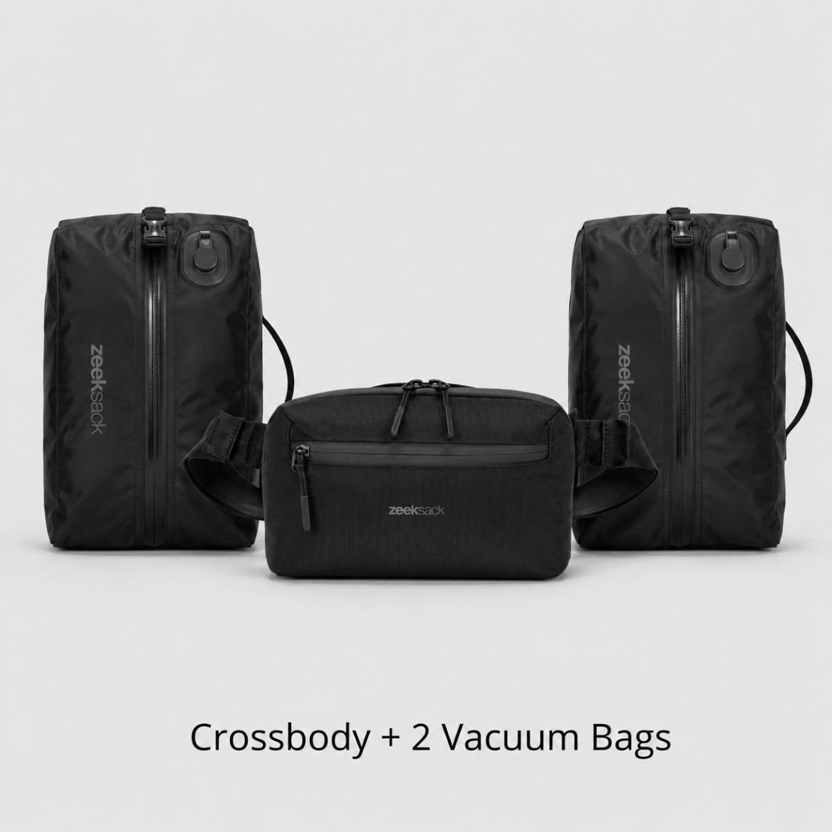 2x Vacuum Bag + Crossbody Organizer