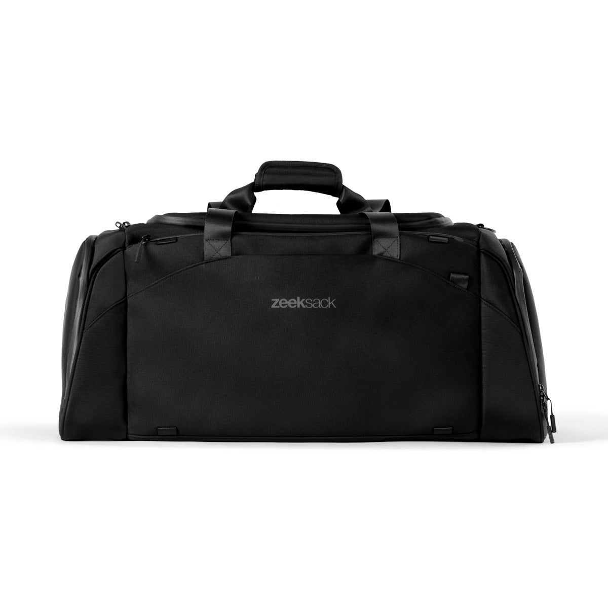 Minimalistische Zeeksack Duffelbag in Schwarz – funktionale Reisetasche mit robustem Design und cleverem Stauraum