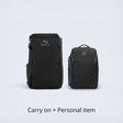 Zeeksack The Organizer 30L + The Underseat 15L (schwarz) – Produkte gemeinsam als Set abgebildet.
