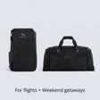 Zeeksack The Organizer 30L + The Weekender 50L (schwarz) – Produkte gemeinsam als Set abgebildet.
