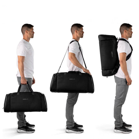 Zeeksack Duffelbag als Handtasche, Schultertasche und Rucksack – vielseitige Reisetasche für Alltag, Fitness und Wochenendausflüge